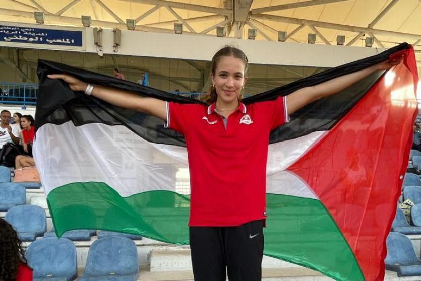 العداءة الفلسطينية هناء بركات - ارشيف 