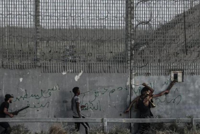 من مكان إصابة الجندي على حدود غزة