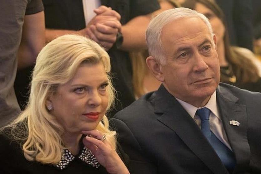 بنيامين نتنياهو وزوجته سارة 