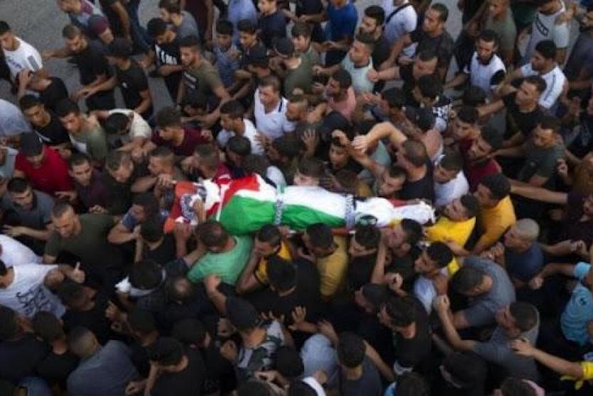 تشييع جثمان الشهيد صدام بني عودة