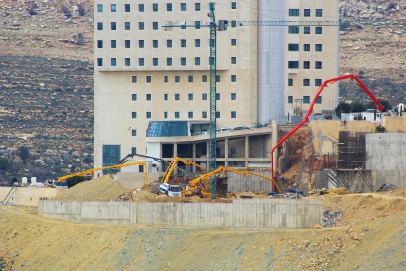 أكبر الصبات الخرسانية على مستوى فلسطين