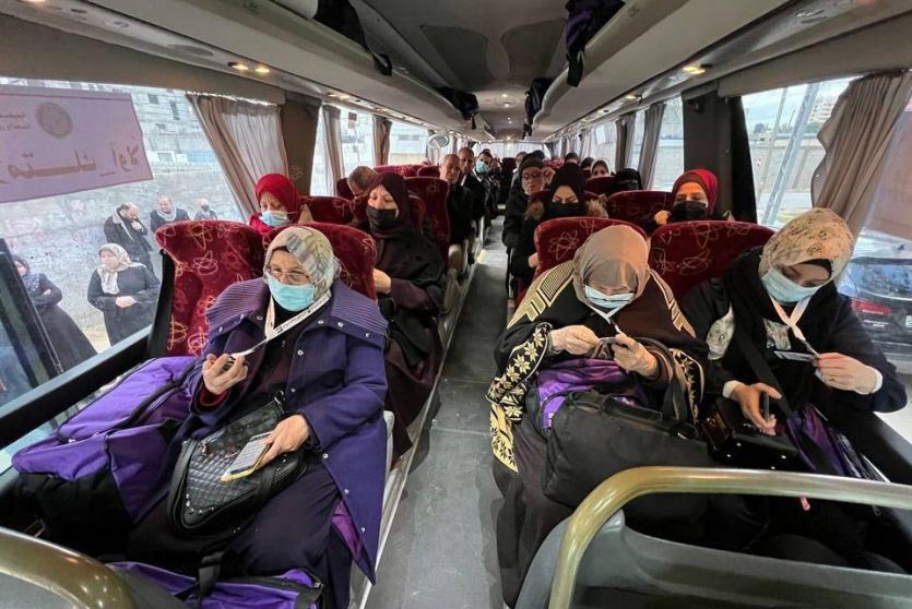 الفوج الأول من معتمري قطاع غزة