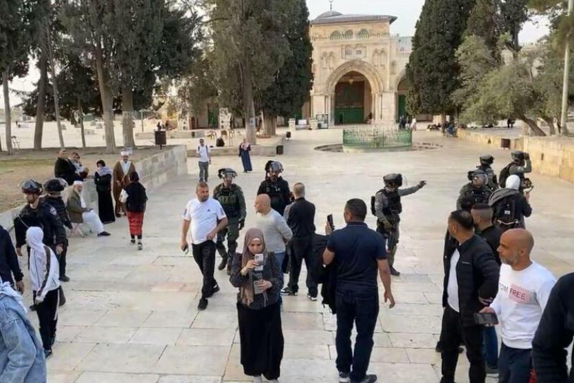 من ساحات الاقصى