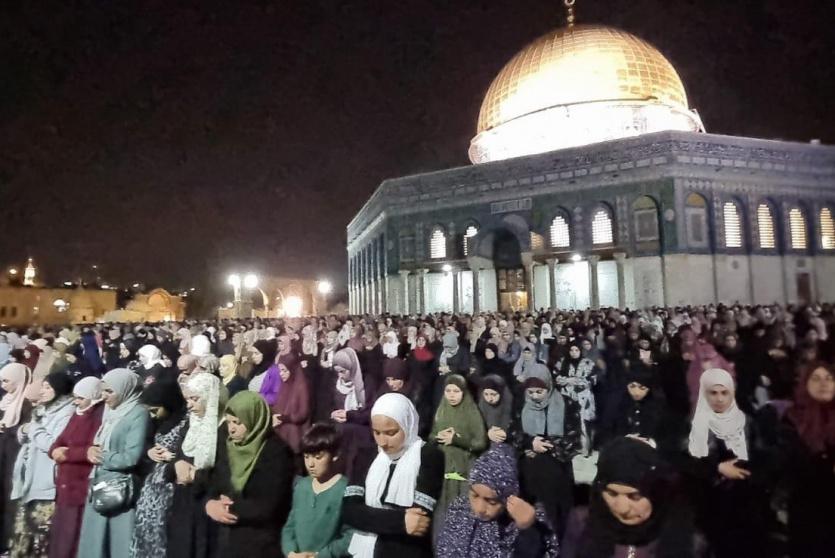 صلاة التراويح في المسجد الأقصى