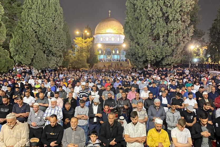 الصلاة في الأقصى مساء اليوم