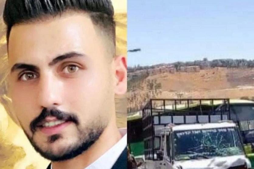 صورة الشاب ومكان الحادث - فيسبوك