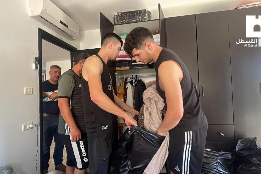 إخلاء منزل عائلة أبو رموز اليوم