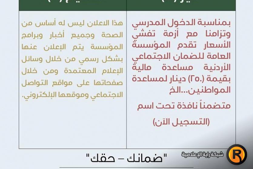 الضمان الاجتماعي الأردني