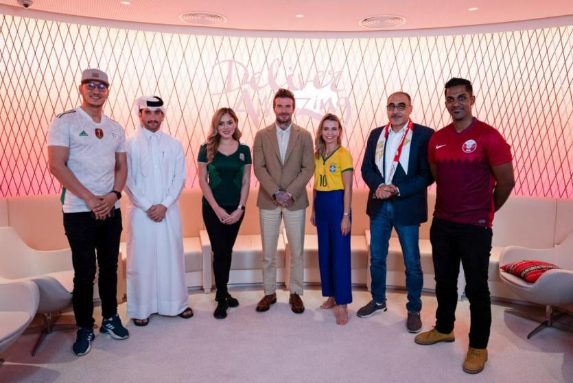 بيكهام يلتقي أعضاء من شبكة قطر لقادة المشجعين