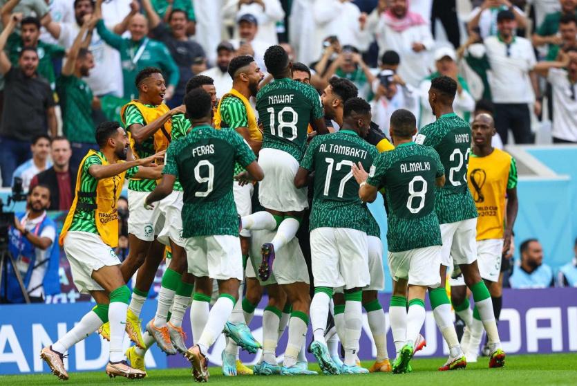 من مباراة السعودية ضد الارجنتين