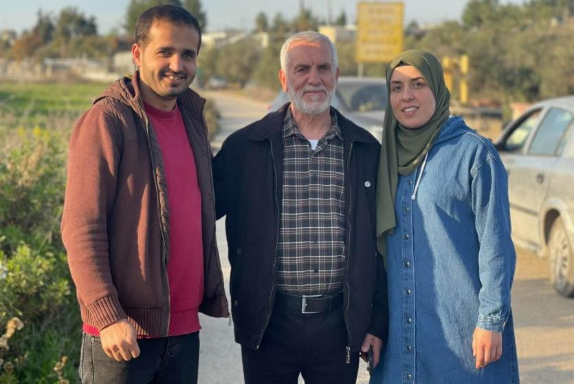 لحظة الإفراج عن الصحفية بشرى الطويل بعد 9 أشهر في الاعتقال الإداري