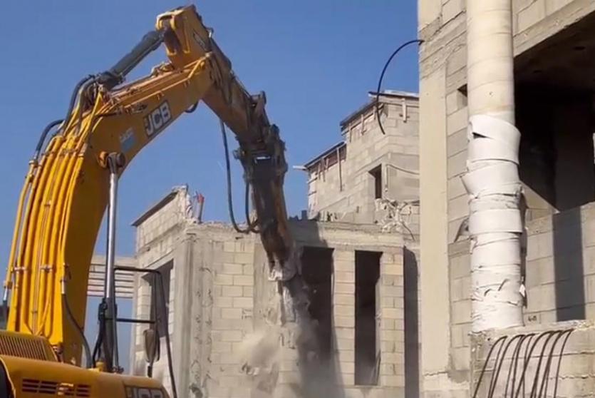 منزل المواطن ضياء جابر المجبر الذي أجبرته سلطات الاحتلال هدمه