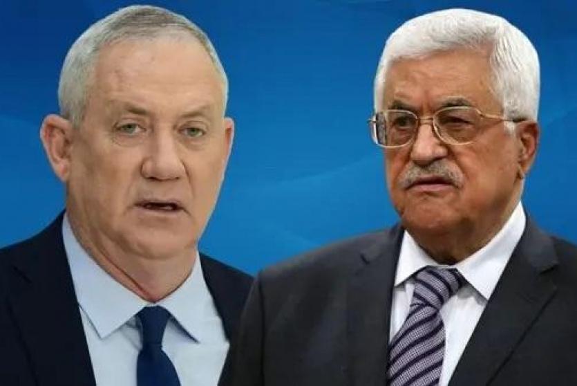 الرئيس محمود عباس وبيني غانتس