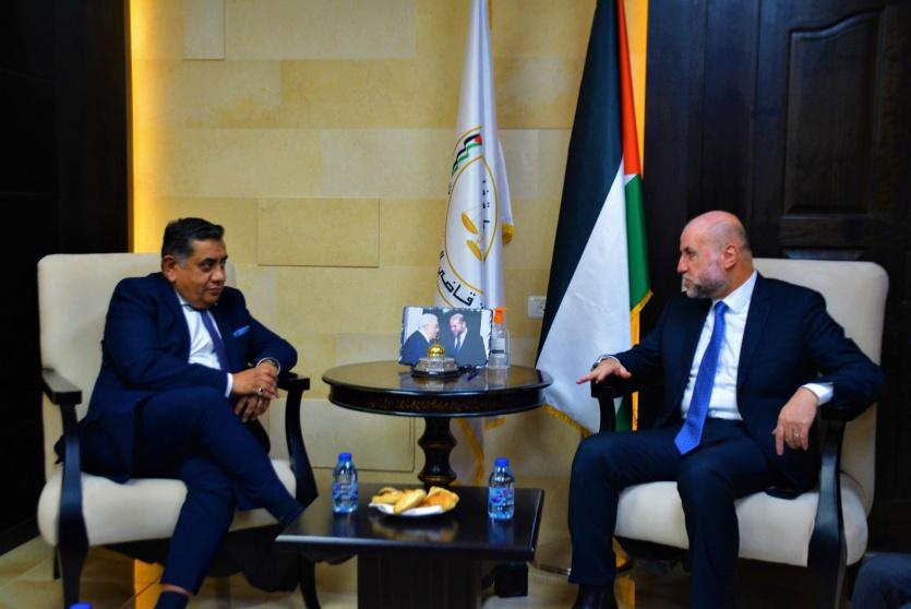 الهباش يستقبل وزير الدولة البريطاني لشؤون الشرق الأوسط وشمال أفريقيا 