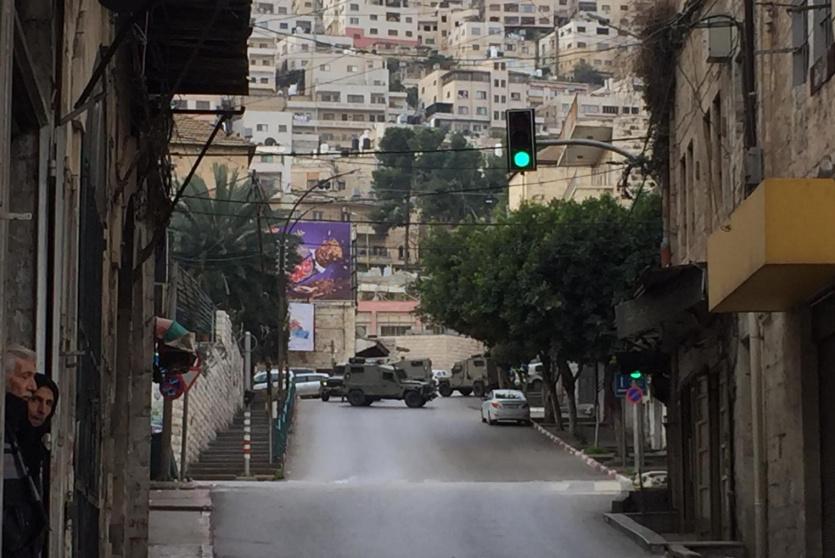 آليات الاحتلال العسكرية تقتحم مدينة نابلس