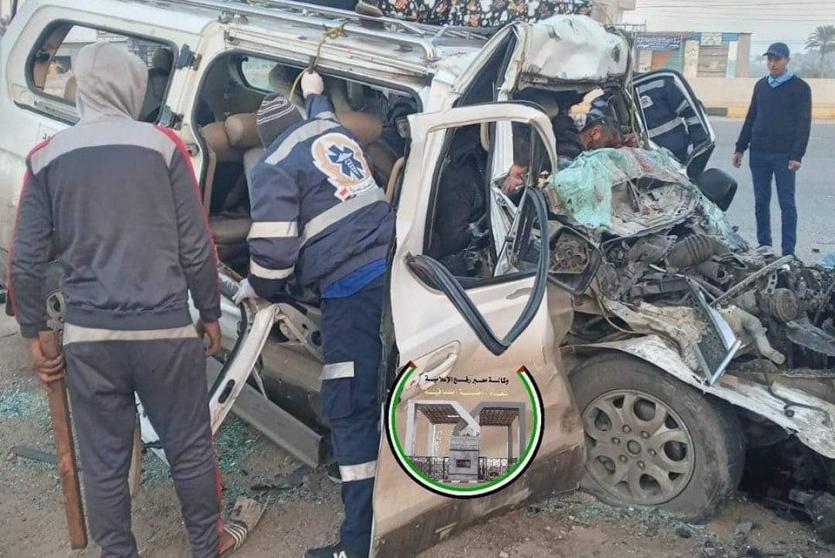 من مكان الحادث