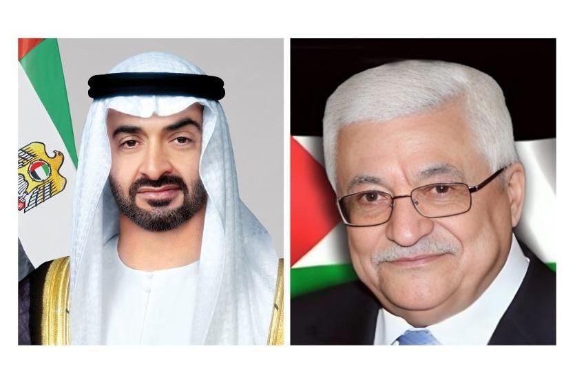 دولة فلسطين محمود عباس ورئيس دولة الإمارات