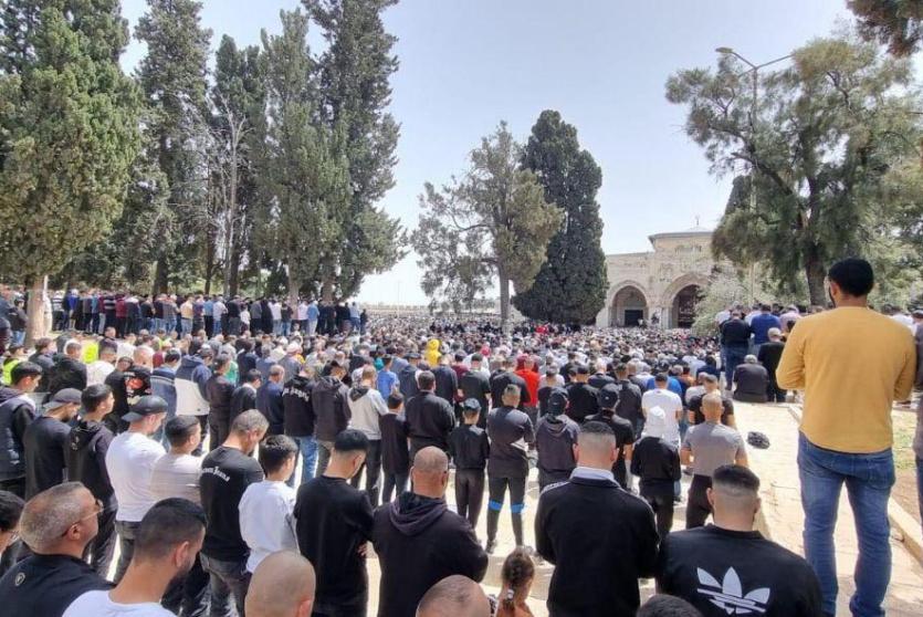 صلاة الجمعة في الأقصى اليوم