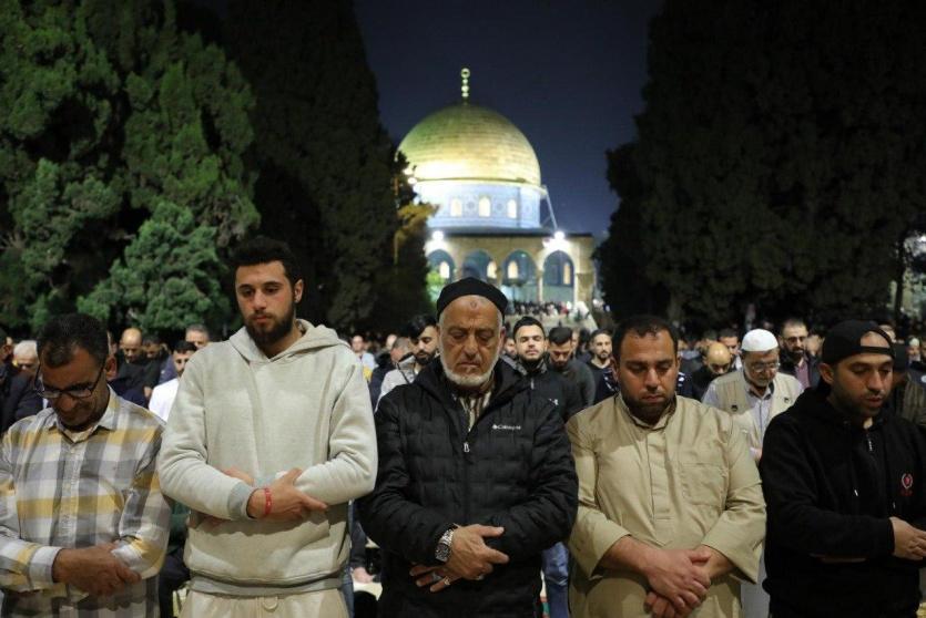 صلاة التراويح في المسجد الأقصى