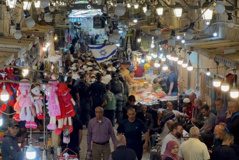 مسيرة مستوطنين في البلدة القديمة بالقدس