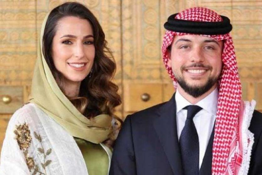 الأمير الحسين بن عبدالله الثاني والآنسة رجوة آل سيف