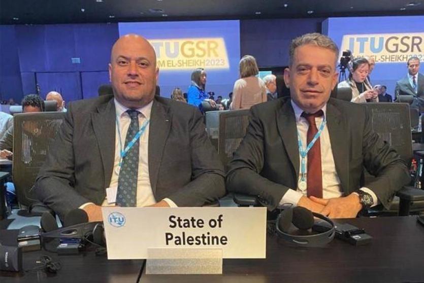 وفد وزارة الاتصالات وتكنولوجيا المعلومات الفلسطينية خلال مشاركته في الندوة العالمية لمنظمي الانترنت GSR-23