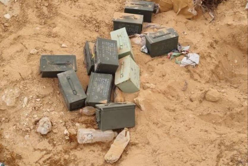 الذخيرة التي تمت سرقتها من قاعدة