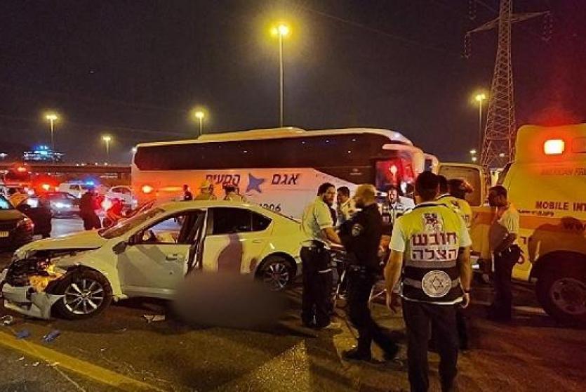 من موقع الجريمة قرب مدينة كفر قاسم في منطقة المثلث الجنوبي