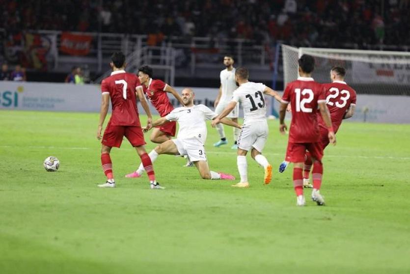 مباراة منتخب فلسطين واندونيسيا