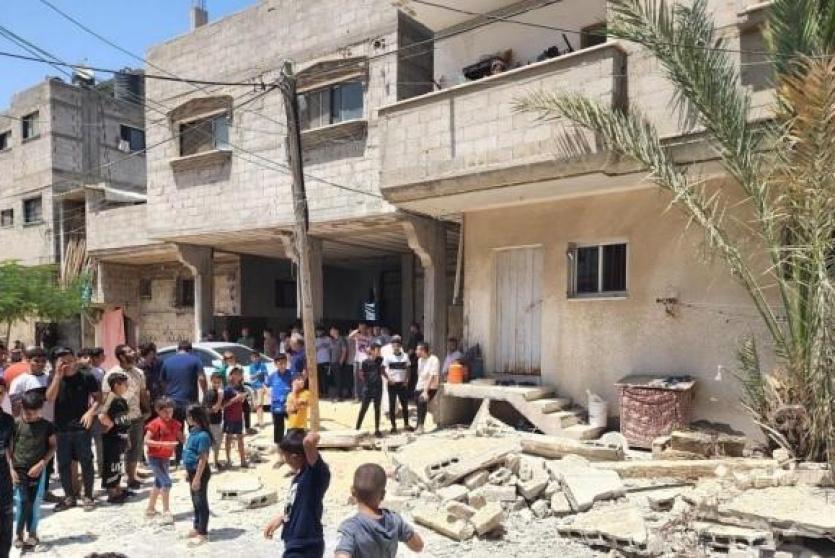 صورةمتداولة من مكان إزالة التعديات في خانيونس