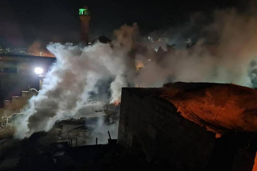 الاحتلال أطلق قنابل الغاز بكثافة