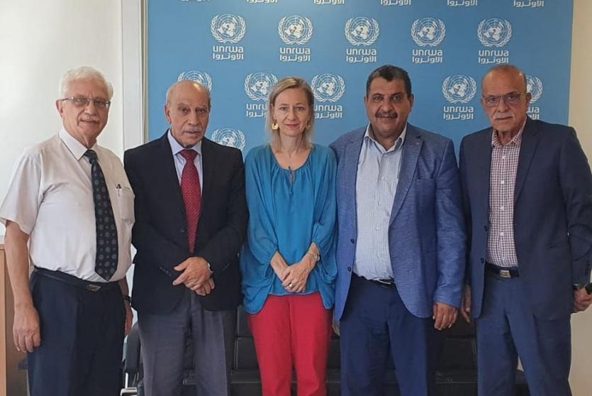 لقاء وفد الجبهة الديمقراطية ومديرة الأونروا