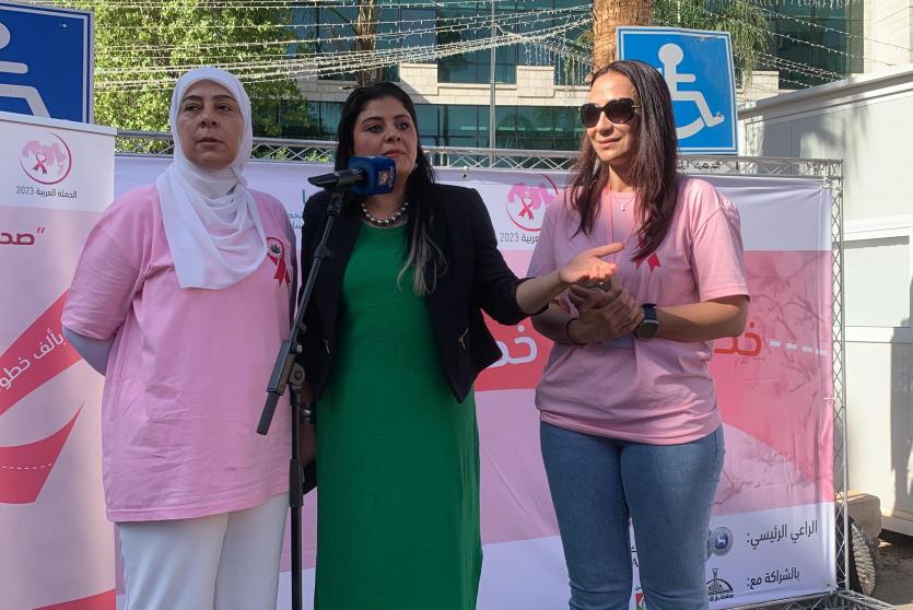 الفنانة سناء موسى سفيرة مكافحة سرطان الثدي