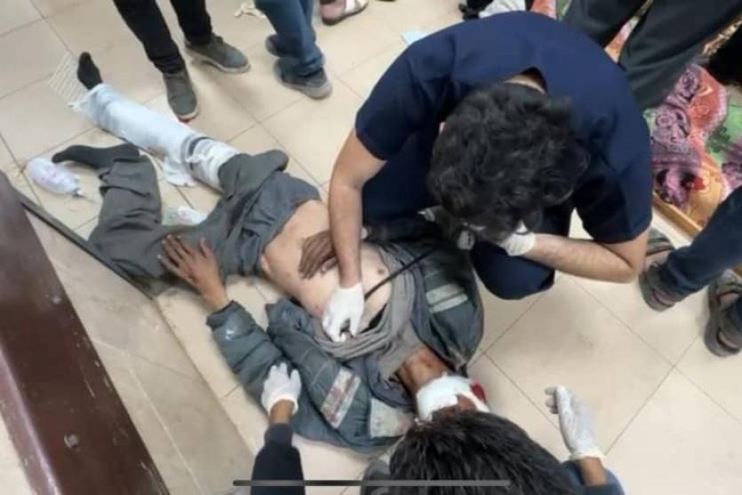 نقل اصابات جراء القصف وسط القطاع