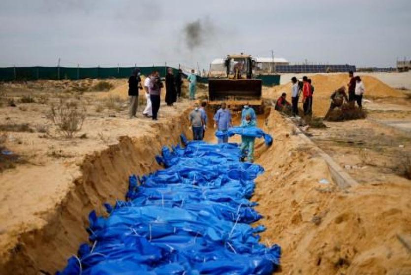 مقبرة جماعية في غزة