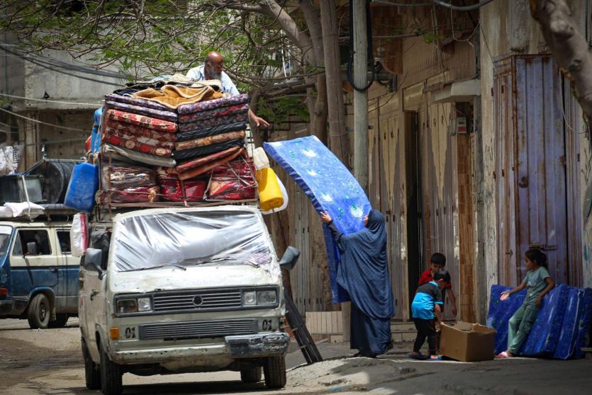 نازحون في غزة - ارشيفية