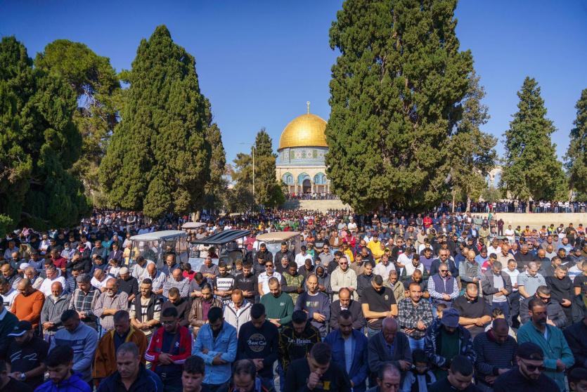 صلاة الجمعة في المسجد الأقصى -ارشيف-