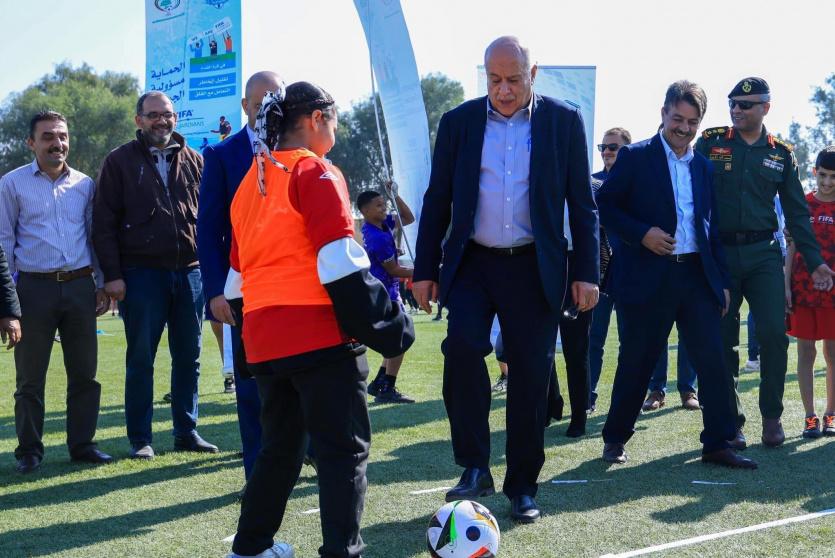 الرجوب يفتتح أول مركز لكرة القدم للواعدين