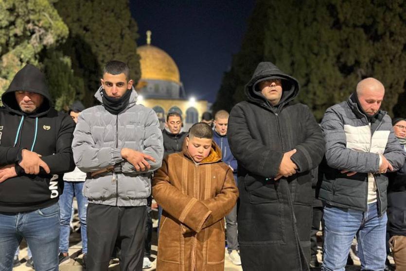 صلاة التراويح في المسجد الأقصى