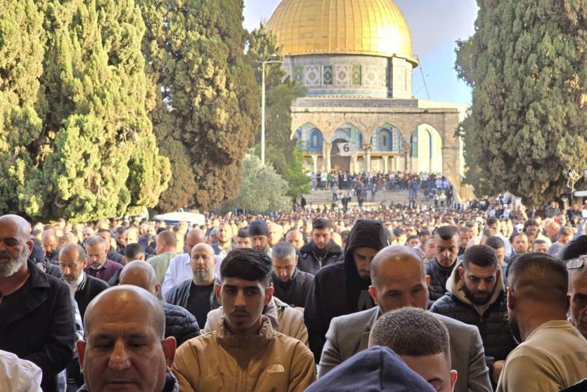 صلاة العيد في المسجد الأقصى اليوم