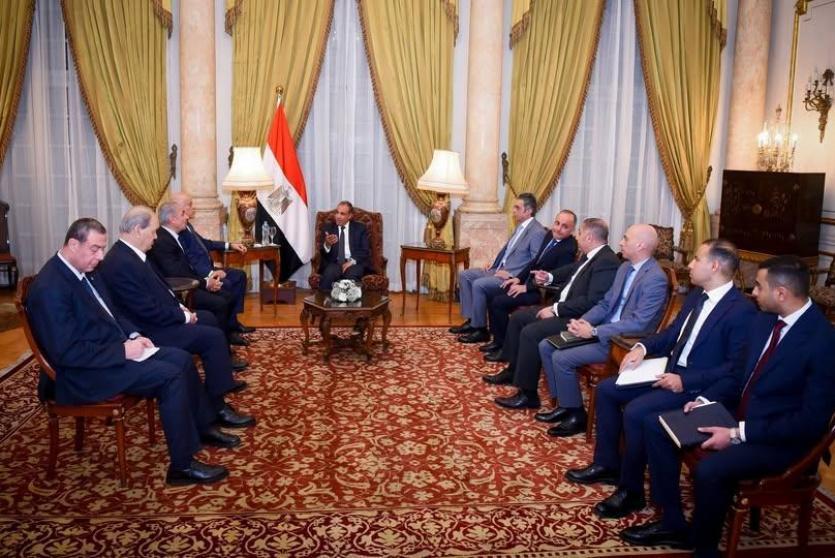 لقاء وفد حركة فتح مع وزير الخارجية المصري