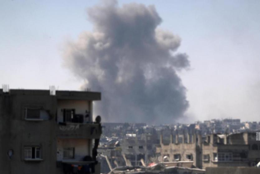 قصف غزة -ارشيف-