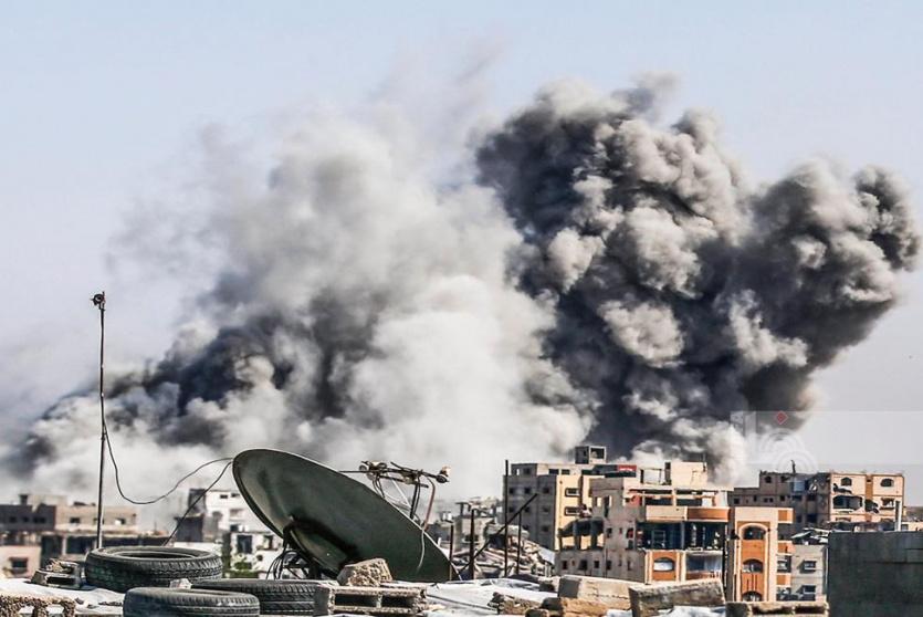قصف غزة -ارشيف-