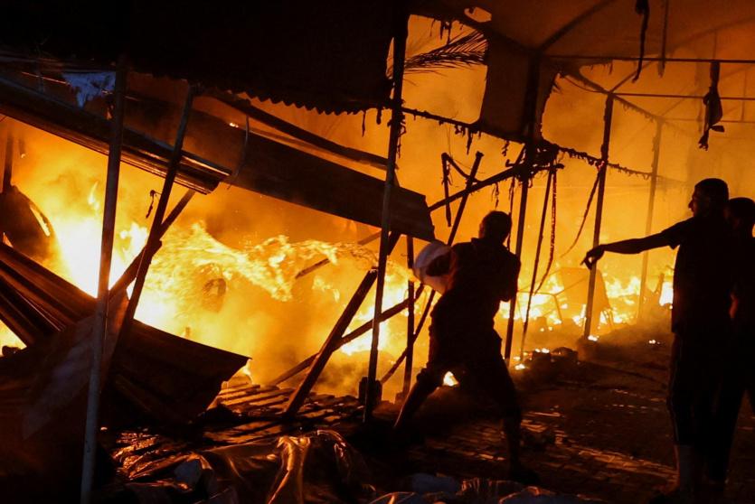 قصف غزة -ارشيف-