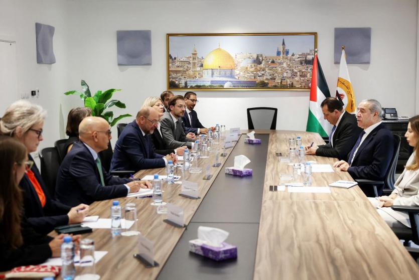 الشيخ يبحث مع وفد ألماني دعم حل الدولتين وسبل إدخال المساعدات إلى غزة