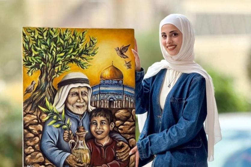 الطالبة ميرا غنيم من جامعة القدس تتألق في مسابقة