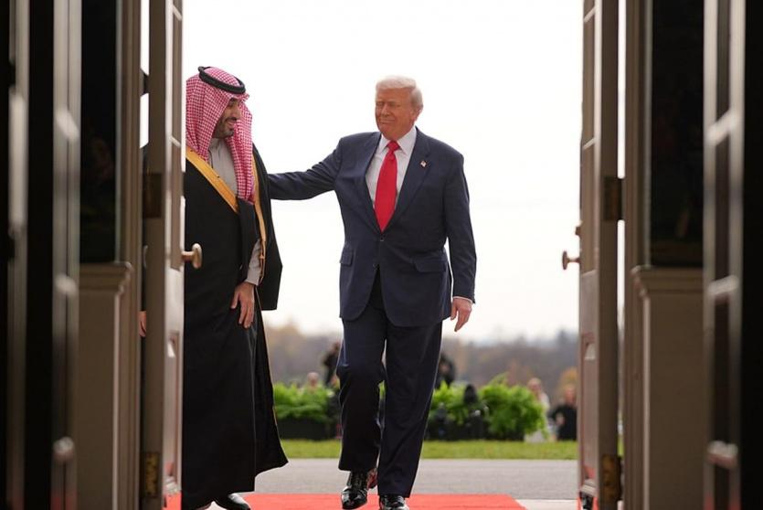الرئيس الأميركي دونالد ترامب يستقبل ولي العهد السعودي 