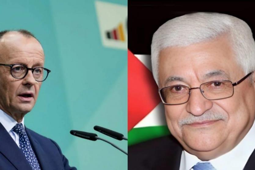 الرئيس عباس يتلقى اتصالا هاتفيا من المستشار الألماني