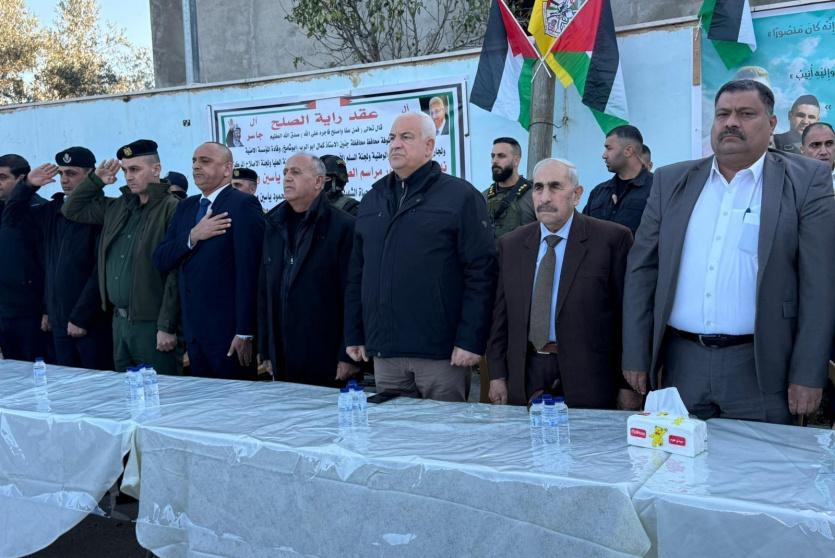 وزير الداخلية يشارك في مراسم توقيع صك صلح في بلدة عانين