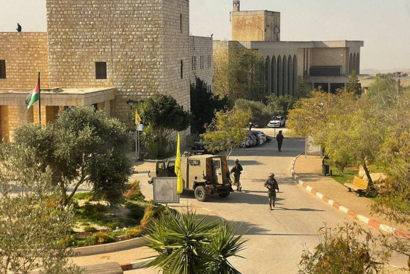 خلال اقتحام جامعة بيرزيت